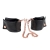 Черные мягкие наручники Entice French Cuffs с цепью - California Exotic Novelties - купить с доставкой в Армавире