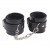 Черные оковы на ноги Obey Me Leather Ankle Cuffs - Chisa - купить с доставкой в Армавире