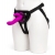 Лиловый страпон Rechargeable Vibrating Strap-On Harness Set - 17,6 см. - Happy Rabbit - купить с доставкой в Армавире