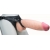 Телесный реалистичный фаллоимитатор на черных трусиках Real Big Strap-On - 34,5 см. - LOVETOY (А-Полимер) - купить с доставкой в Армавире
