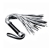 Серебристая плетка Struggle My Flogger с черной ручкой - 45 см. - Lovetoy - купить с доставкой в Армавире