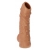 Телесная насадка с пупырышками и открытой головкой Nude Sleeve L - 14 см. - KOKOS - в Армавире купить с доставкой