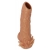 Телесная насадка с усиками и открытой головкой Nude Sleeve M - 12 см. - KOKOS - в Армавире купить с доставкой