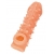 Телесная закрытая насадка с пупырышками Cock Sleeve Size L - 17,6 см. - KOKOS - в Армавире купить с доставкой