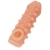 Телесная закрытая насадка с шариками Cock Sleeve Size S - 13,8 см. - KOKOS - в Армавире купить с доставкой