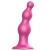 Розовая насадка Strap-On-Me Dildo Plug Beads size S - Strap-on-me - купить с доставкой в Армавире