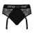 Черные трусики для насадок Diva Lingerie Harness - size S - Strap-on-me - купить с доставкой в Армавире