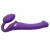 Фиолетовый безремневой вибрострапон Silicone Bendable Strap-On - size M - Strap-on-me - купить с доставкой в Армавире