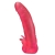 Розовая насадка для страпона с клиторальными лепестками - 18,5 см. - LOVETOY (А-Полимер) - купить с доставкой в Армавире