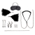 Большой эротический набор из 12 предметов Interchangeable Collar   Nipple Clips Set - Lux Fetish - купить с доставкой в Армавире