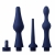 Набор из 3 универсальных насадок для анального душа Universal 3 Piece Silicone Enema Attachment Set - XR Brands - купить с доставкой в Армавире
