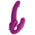 Ярко-розовый безремневой вибрострапон Evoke Vibrating Strapless Silicone Strap-on Dildo - XR Brands - купить с доставкой в Армавире