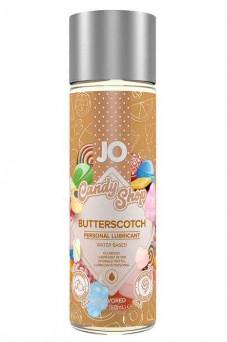 Смазка на водной основе Candy Shop Butterscotch с ароматом ирисок - 60 мл. - System JO - купить с доставкой в Армавире