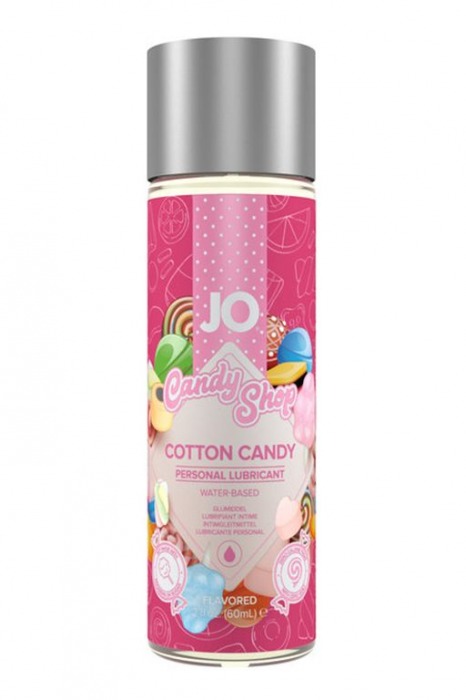 Смазка на водной основе Candy Shop Cotton Candy с ароматом сладкой ваты - 60 мл. - System JO - купить с доставкой в Армавире