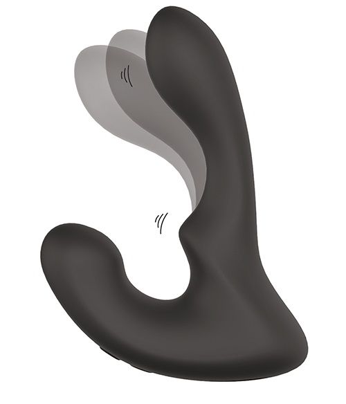 Чёрный массажер простаты с 2 моторами BOOTY ROCKER - Dream Toys - в Армавире купить с доставкой