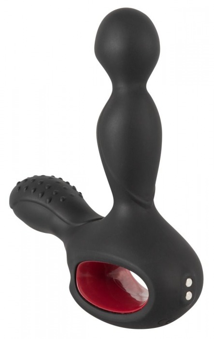 Черный вибромассажер простаты с нагревом и ротацией Prostate Plug - 14,5 см. - Orion - в Армавире купить с доставкой
