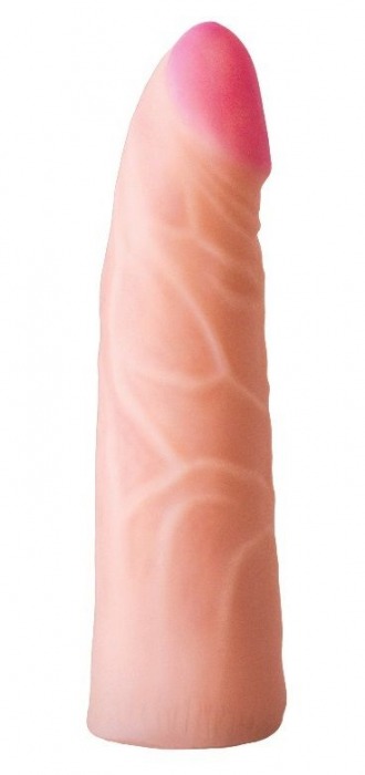 Фаллическая насадка на трусики харнесс - 17,5 см. - LOVETOY (А-Полимер) - купить с доставкой в Армавире