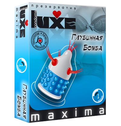Презерватив LUXE Maxima  Глубинная бомба  - 1 шт. - Luxe - купить с доставкой в Армавире