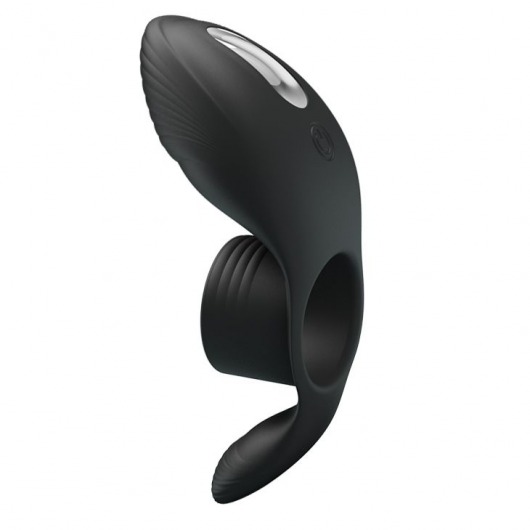Черное кольцо на пенис с вибрацией Vibration Penis Sleeve - Baile - в Армавире купить с доставкой