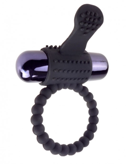 Черное эрекционное виброкольцо Vibrating Silicone Super Ring - Pipedream - в Армавире купить с доставкой