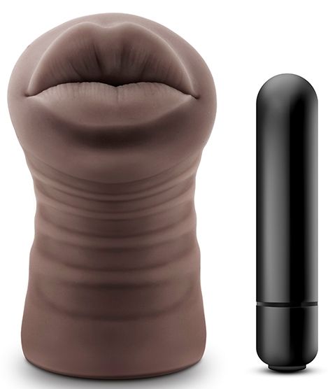 Коричневый мастурбатор-ротик Renee - Blush Novelties - в Армавире купить с доставкой