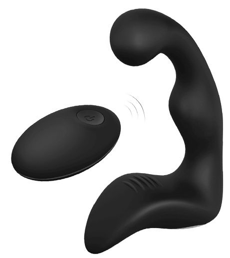 Черный вибромассажер простаты REMOTE BOOTY PLEASER - Dream Toys - в Армавире купить с доставкой