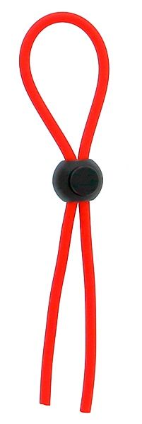 Красное эрекционное лассо с одной бусиной-утяжкой STRETCHY THIN LASSO - Dream Toys - в Армавире купить с доставкой