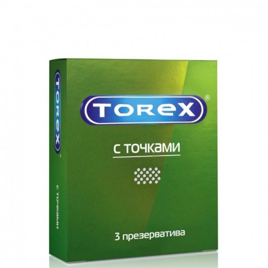 Текстурированные презервативы Torex  С точками  - 3 шт. - Torex - купить с доставкой в Армавире