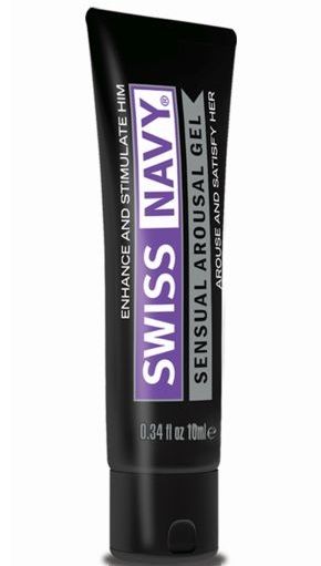 Возбуждающий гель-лубрикант на водной основе Sensual Arousal Lubricant - 10 мл. - Swiss navy - купить с доставкой в Армавире