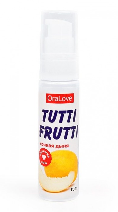 Гель-смазка Tutti-frutti со вкусом сочной дыни - 30 гр. - Биоритм - купить с доставкой в Армавире