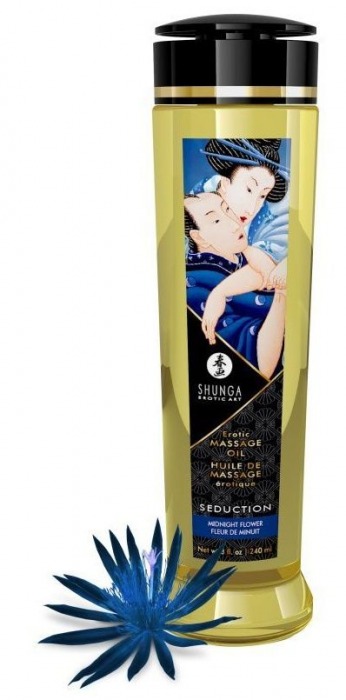 Массажное масло с ароматом ночных цветов Seduction - 240 мл. - Shunga - купить с доставкой в Армавире