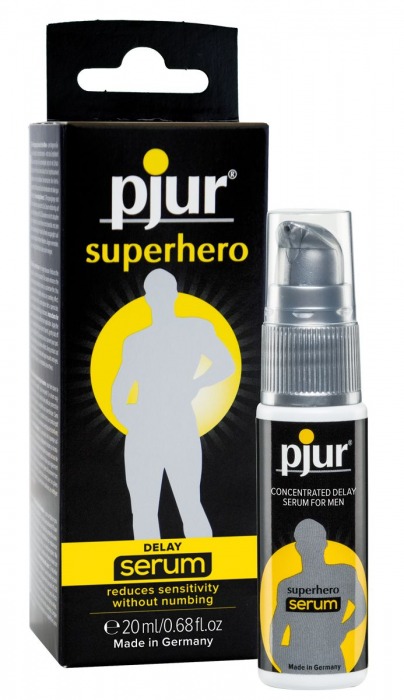 Сыворотка-пролонгатор pjur SUPERHERO Delay Serum - 20 мл. - Pjur - купить с доставкой в Армавире