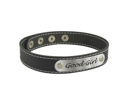 Чокер с белой строчкой Good Girl - Sitabella - купить с доставкой в Армавире