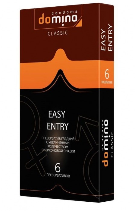 Презервативы с увеличенным количеством смазки DOMINO Easy Entry - 6 шт. - Domino - купить с доставкой в Армавире
