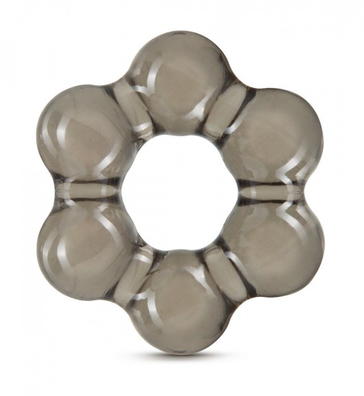 Дымчатое эрекционное кольцо Stay Hard Thick Bead Cock Ring - Blush Novelties - в Армавире купить с доставкой