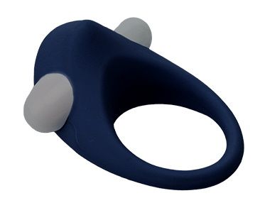 Гладкое синее эрекционное виброкольцо STIMU RING - Dream Toys - в Армавире купить с доставкой