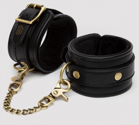 Черные оковы на ноги Bound to You Faux Leather Ankle Cuffs - Fifty Shades of Grey - купить с доставкой в Армавире
