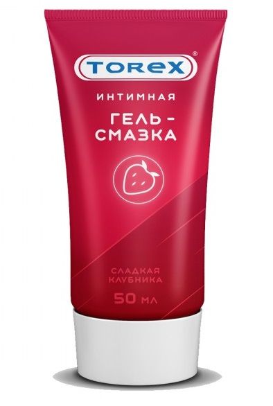 Смазка на водной основе TOREX  Сладкая клубника  - 50 мл. - Torex - купить с доставкой в Армавире