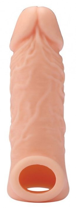 Телесная насадка EXTENDER WITH BALL STRAP 5.5 - 14 см. - Dream Toys - в Армавире купить с доставкой