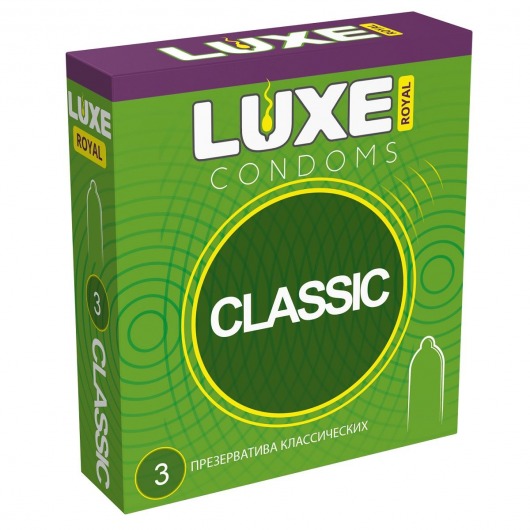 Гладкие презервативы LUXE Royal Classic - 3 шт. - Luxe - купить с доставкой в Армавире