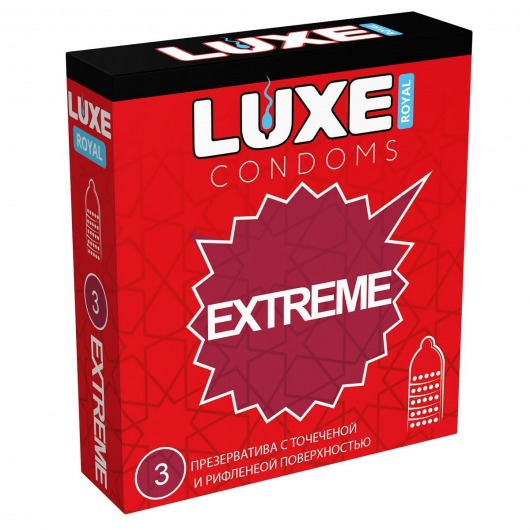 Текстурированные презервативы LUXE Royal Extreme - 3 шт. - Luxe - купить с доставкой в Армавире
