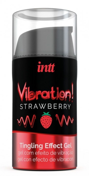 Жидкий интимный гель с эффектом вибрации Vibration! Strawberry - 15 мл. - INTT - купить с доставкой в Армавире