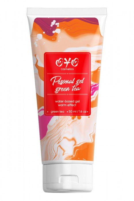 Интимная смазка на водной основе с согревающим эффектом OYO Personal Gel Green Tea - 50 мл. - OYO - купить с доставкой в Армавире