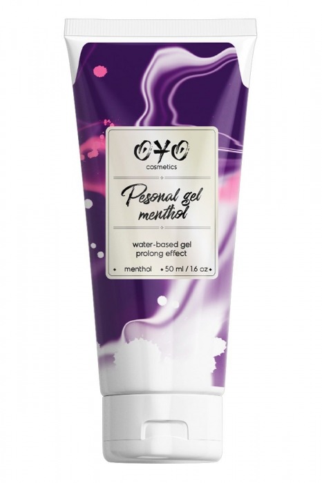 Интимная смазка на водной основе с пролонгирующим эффектом OYO Personal Gel Menthol - 50 мл. - OYO - купить с доставкой в Армавире