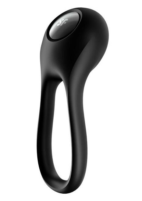 Черное эрекционное виброкольцо Majestic Duo - Satisfyer - в Армавире купить с доставкой