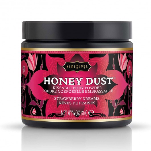 Пудра для тела Honey Dust Body Powder с ароматом клубники - 170 гр. - Kama Sutra - купить с доставкой в Армавире
