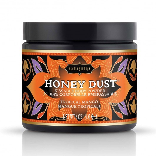 Пудра для тела Honey Dust Body Powder с ароматом манго - 170 гр. - Kama Sutra - купить с доставкой в Армавире