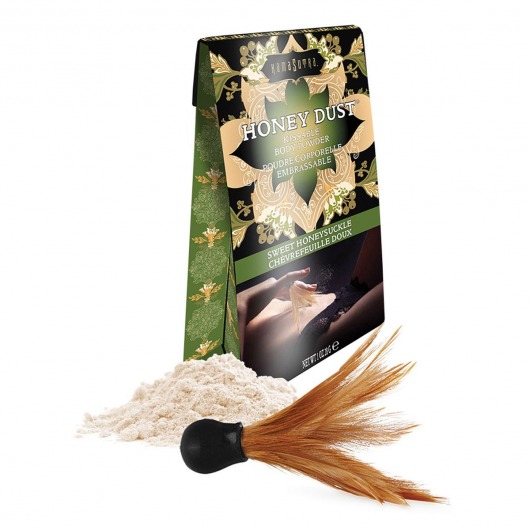 Пудра для тела Honey Dust Body Powder с ароматом жимолости - 28 гр. - Kama Sutra - купить с доставкой в Армавире