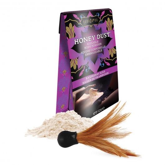 Пудра для тела Honey Dust Body Powder с ароматом малины - 28 гр. - Kama Sutra - купить с доставкой в Армавире