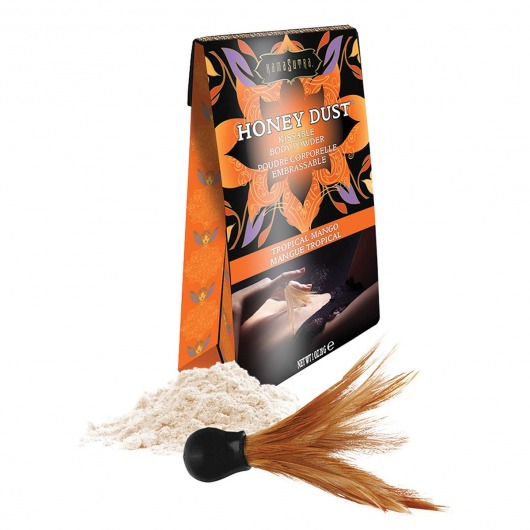 Пудра для тела Honey Dust Body Powder с ароматом манго - 28 гр. - Kama Sutra - купить с доставкой в Армавире